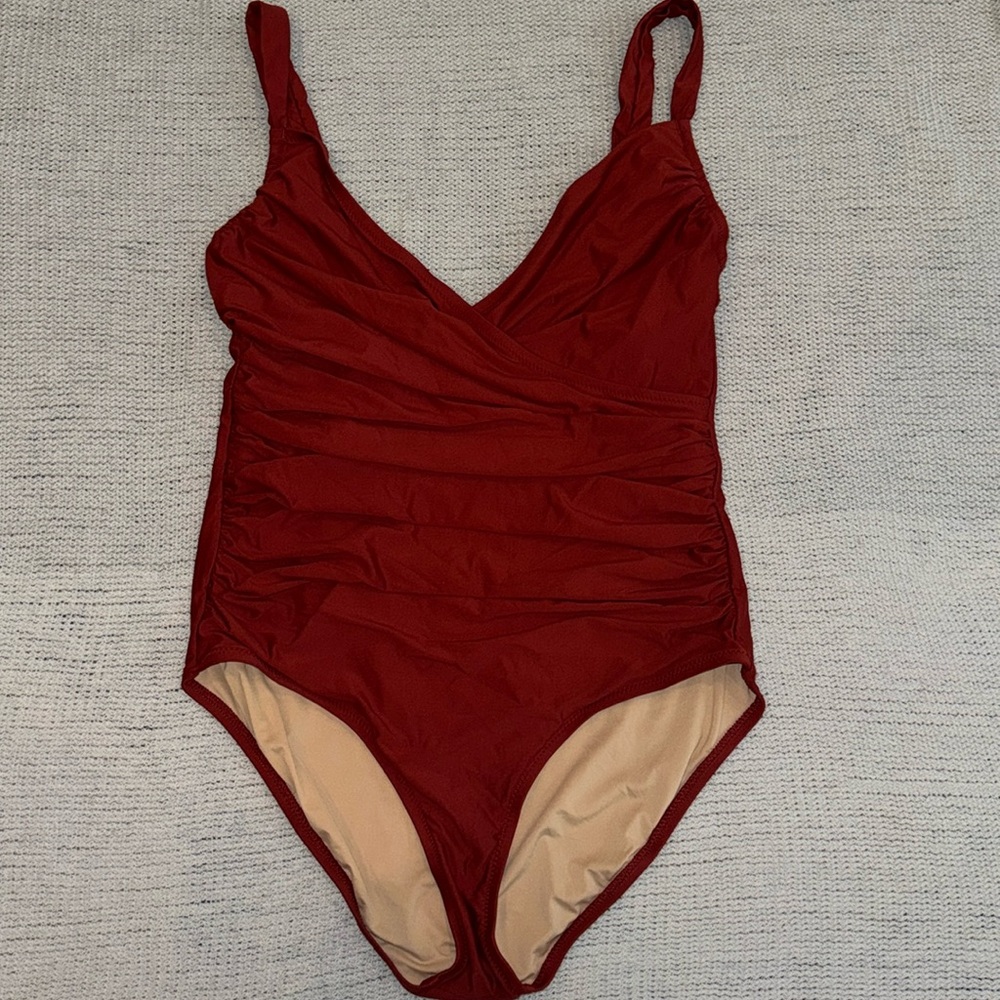 JCrew wrap one piece swimsuit size 14